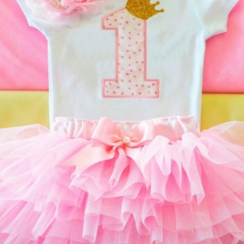 Pink 1st Birthday TuTu